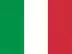 Men Italy cricket team flag